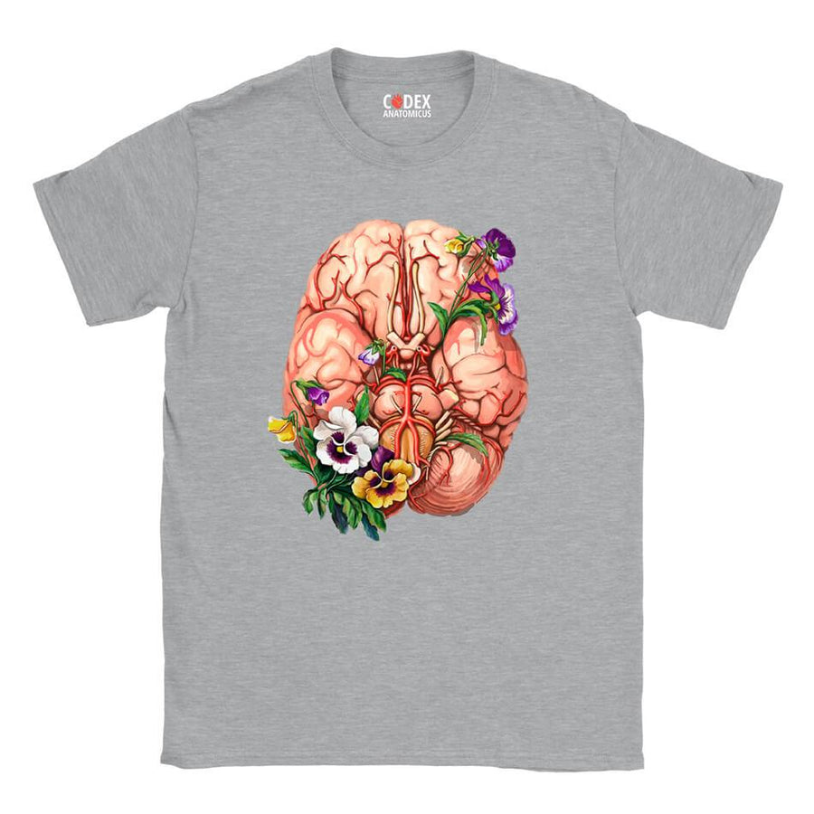 T-shirt Unisexe Cerveau - Floral