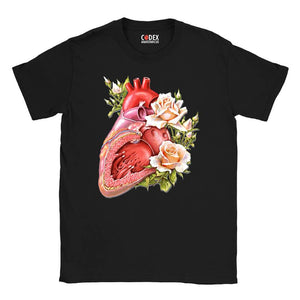 Heart II Unisex T-Shirt - Floral