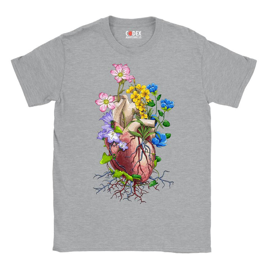 Herz Unisex T-Shirt - Floral