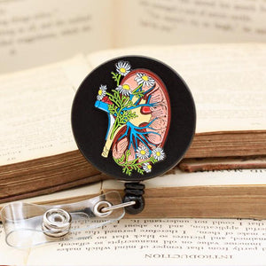 Anatomical Heart Badge Reel. Cute Healthcare or Other Badge Reel. High Quality 100% Badge.