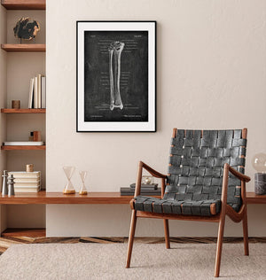 Tibia and fibula bone anatomy chart