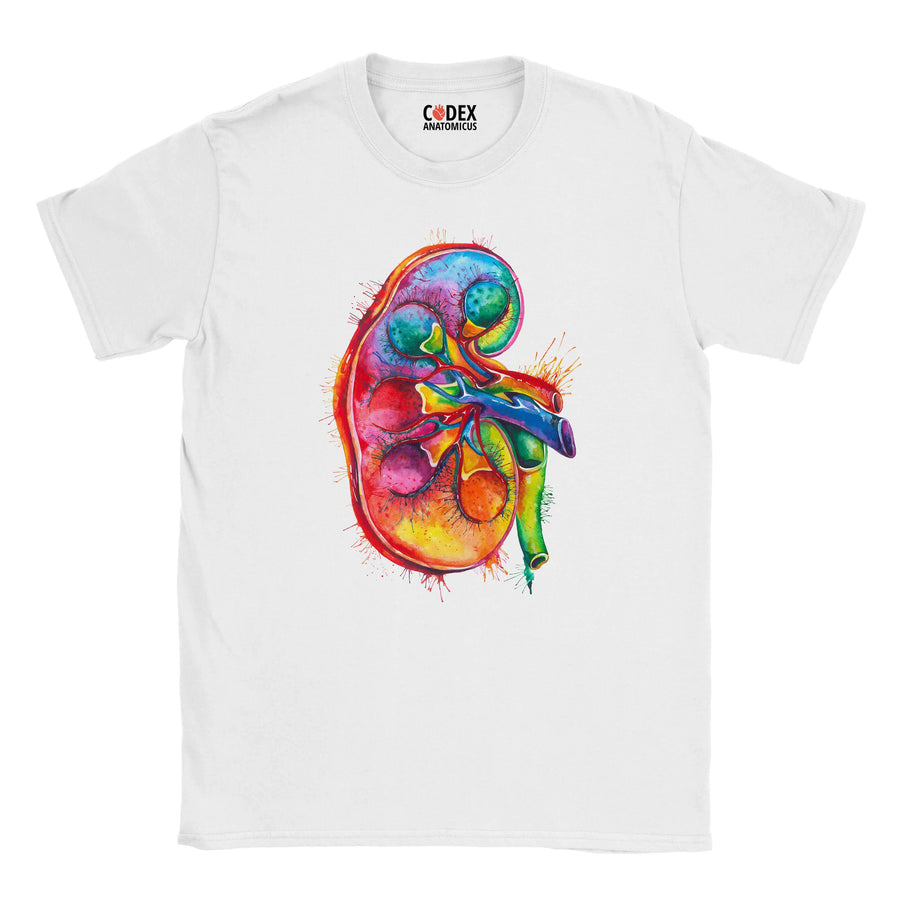 kidney anatomy t-shirt for doctors and medical students by codex anatomicus