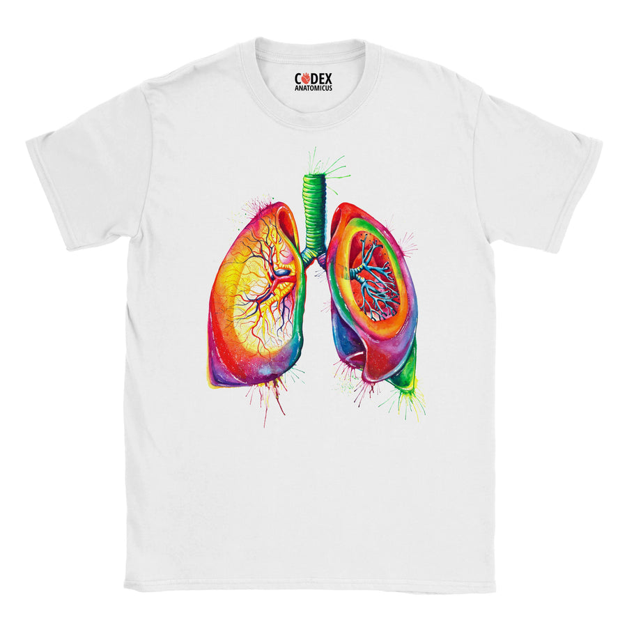lungs anatomy t-shirt for doctors and medical students by codex anatomicus
