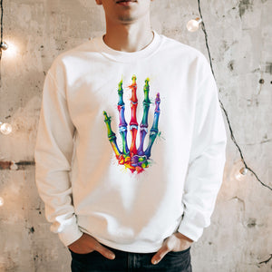 watercolor hand anatomy pullover for physiotherapists