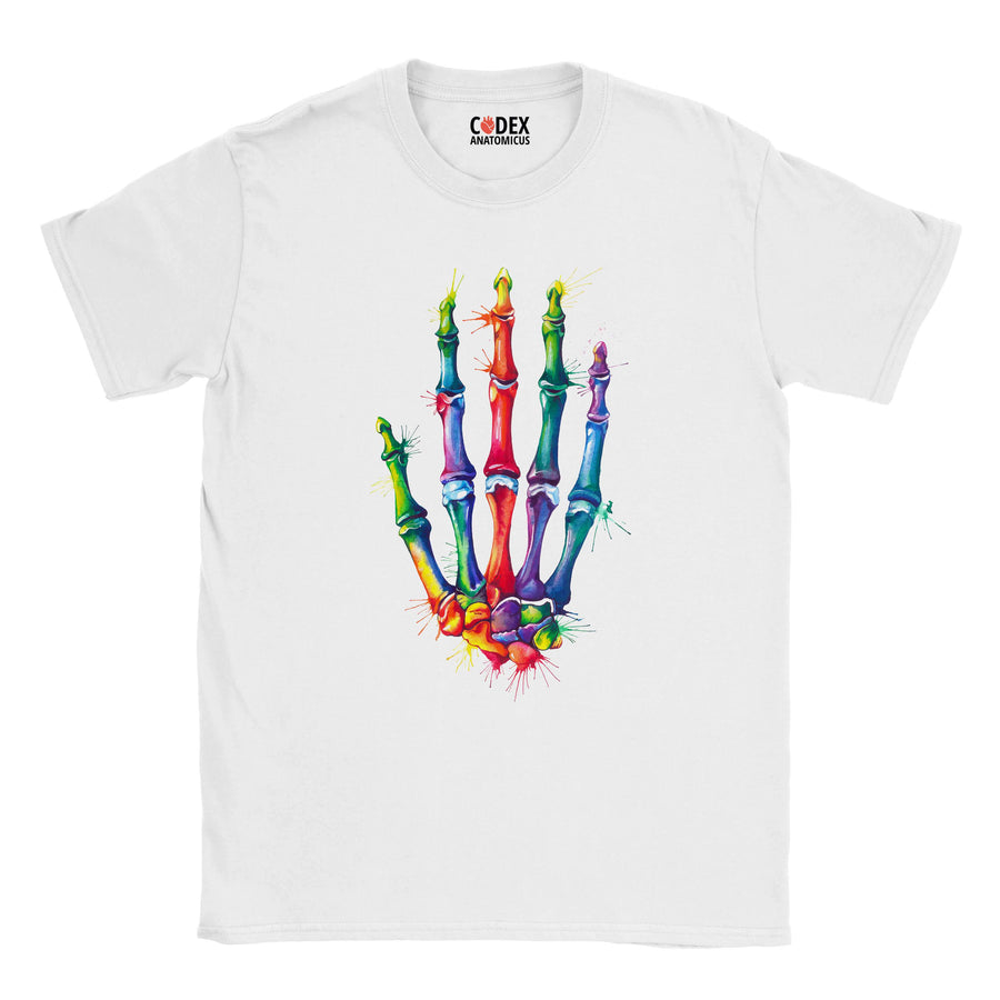 Hand anatomy t-shirt for doctors and medical students by codex anatomicus