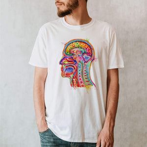Head section anatomy t-shirt for men by codex anatomicus