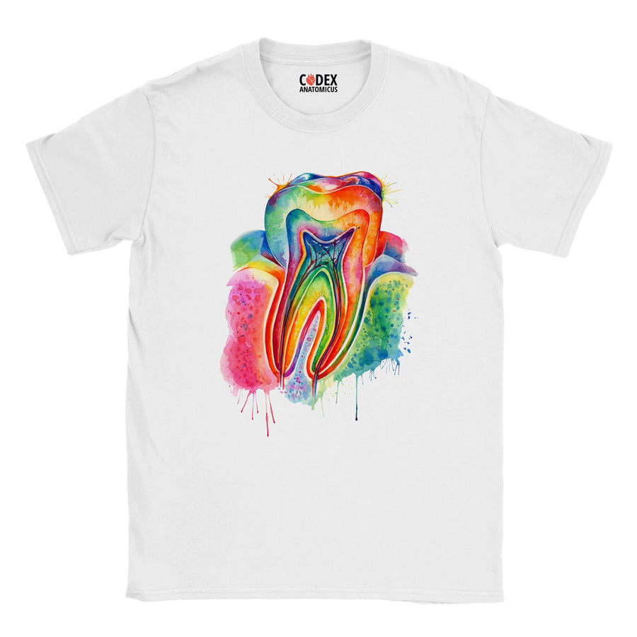 tooth anatomy t-shirt for doctors and medical students by codex anatomicus
