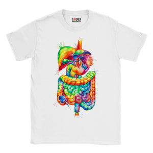 digestive system anatomy t-shirt for doctors and medical students by codex anatomicus