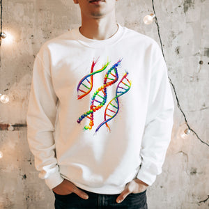watercolor dna anatomy sweatshirt for med students by codex anatomicus