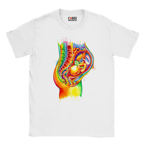 Fetus anatomy t-shirt for doctors and medical students by codex anatomicus