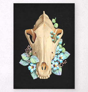 Dog skull poster