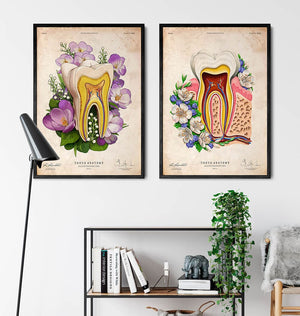 Dental clinic wall art