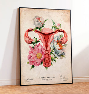 floral uterus poster by codex anatomicus