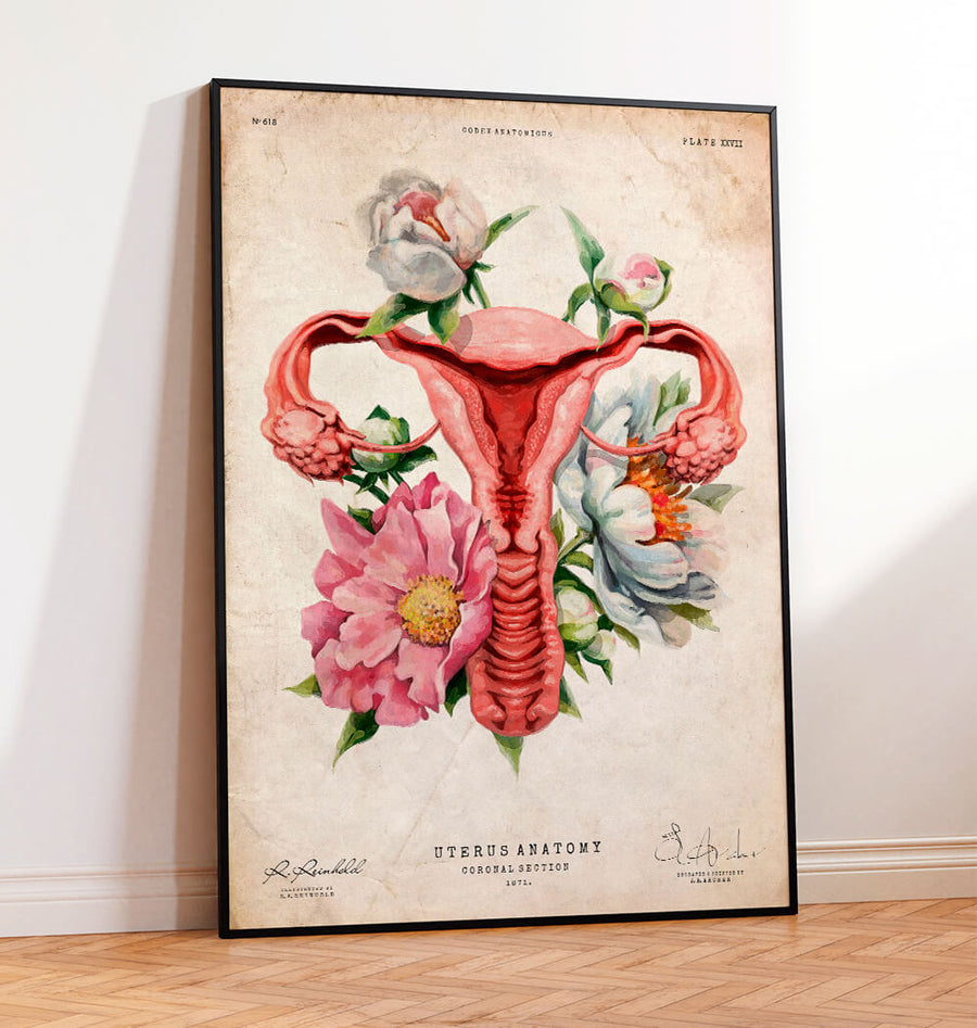 floral uterus poster by codex anatomicus