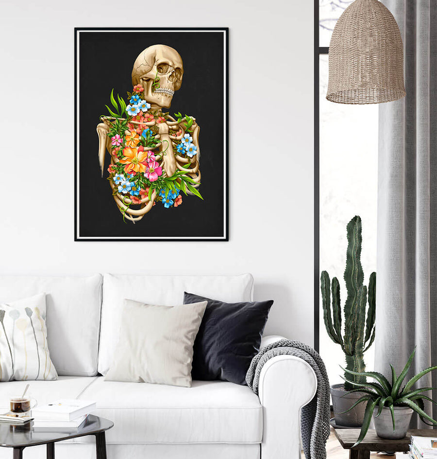Skeleton anatomy art