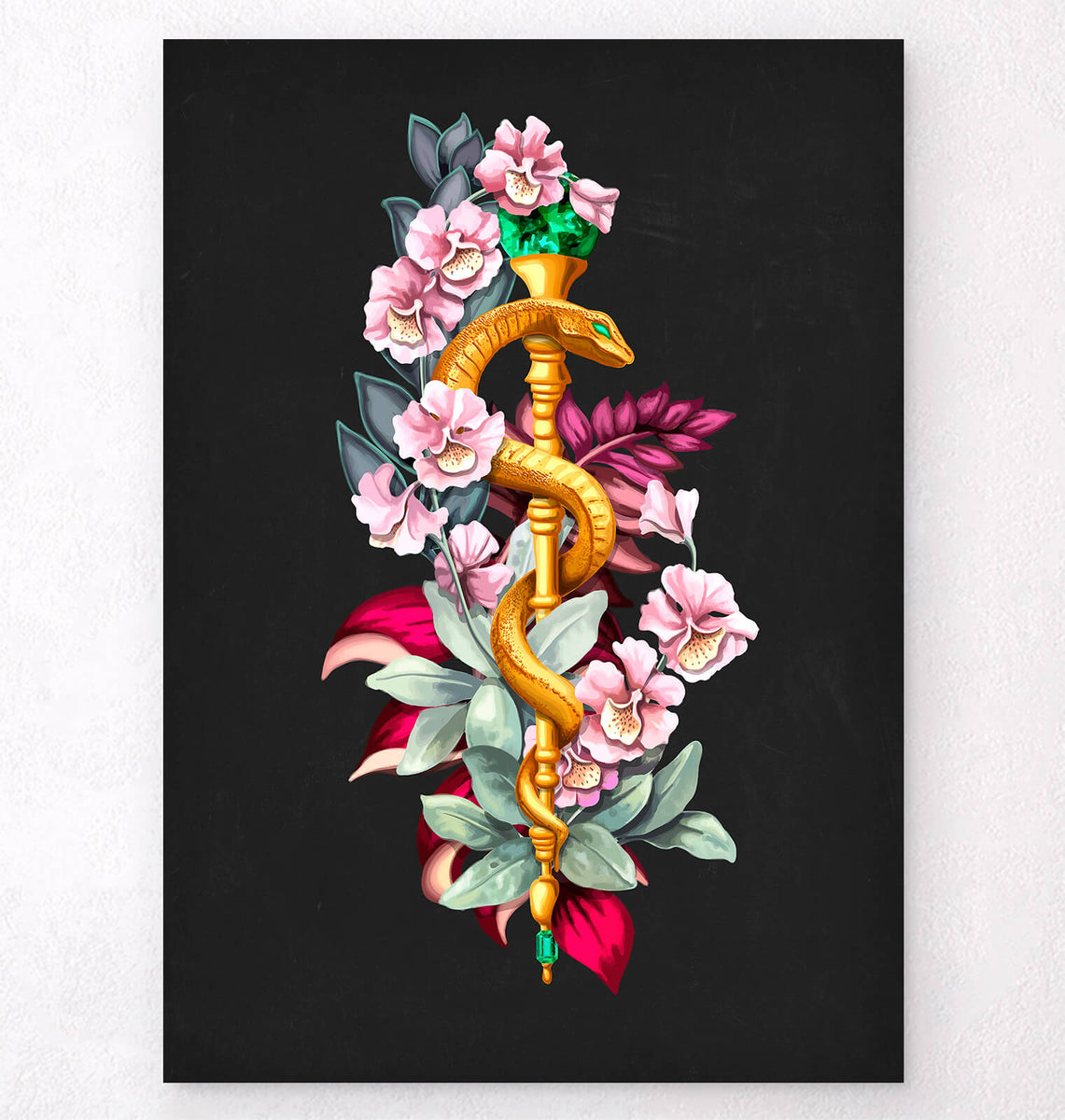 Rod of Asclepius - Art print - Codex Anatomicus