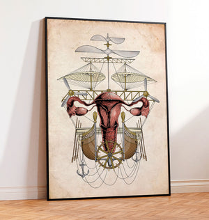 Steampunk uterus by codex anatomicus