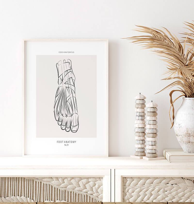 Anatomical foot print