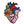 Load image into Gallery viewer, Heart patch - iron on, 65mm
