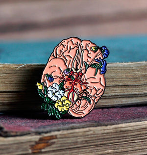 Brain anatomy pin