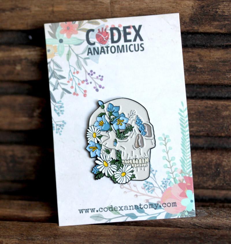 Anatomical Skull Enamel Pin Codex Anatomicus 9240