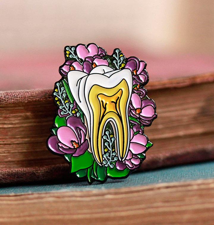 Tooth pin - gift for dentist