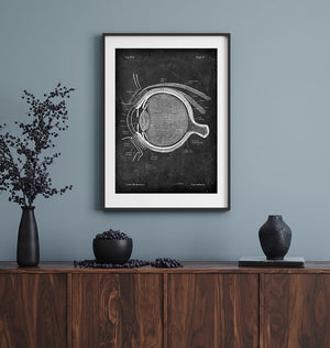 Eye anatomy art print