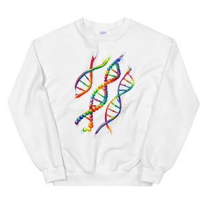 watercolor dna anatomy sweatshirt for doctors