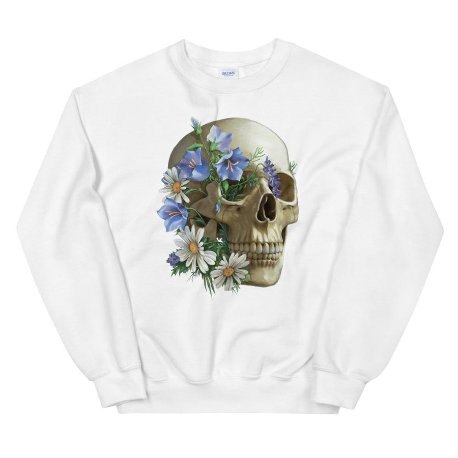 Skull Unisex Sweatshirt - Floral