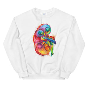 Kidney Unisex Sweatshirt - Watercolor