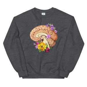 Brain II Unisex Sweatshirt - Floral