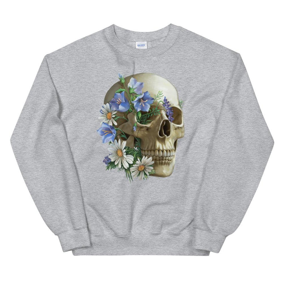 Schädel Unisex Sweatshirt - Floral