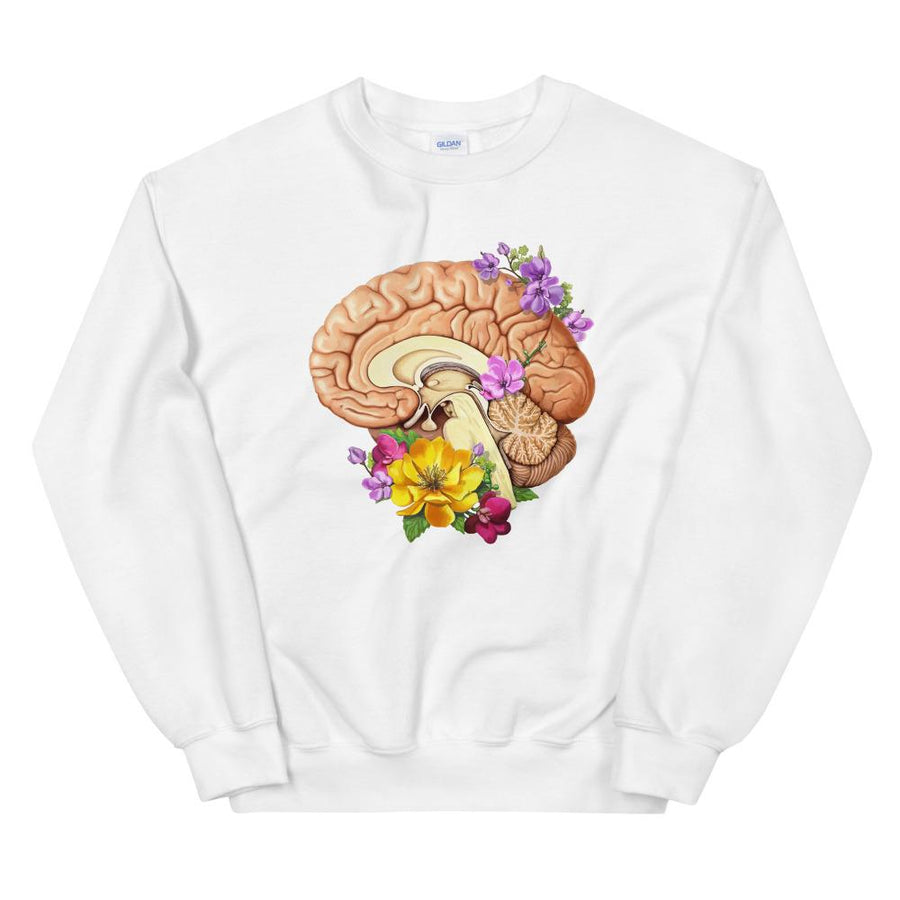 Sweat Unisex Cerveau II - Floral