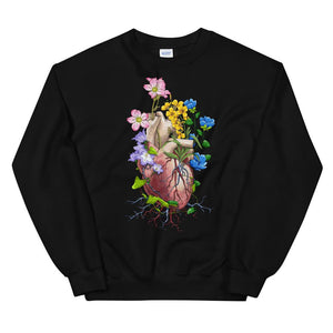Herz I Unisex Sweatshirt - Floral