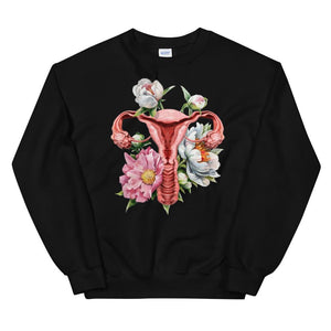 Uterus Unisex Sweatshirt - Floral