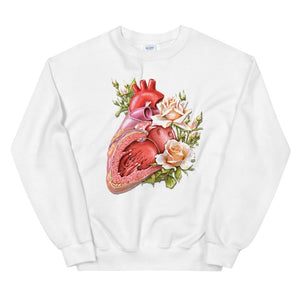 Heart II Unisex Sweatshirt - Floral