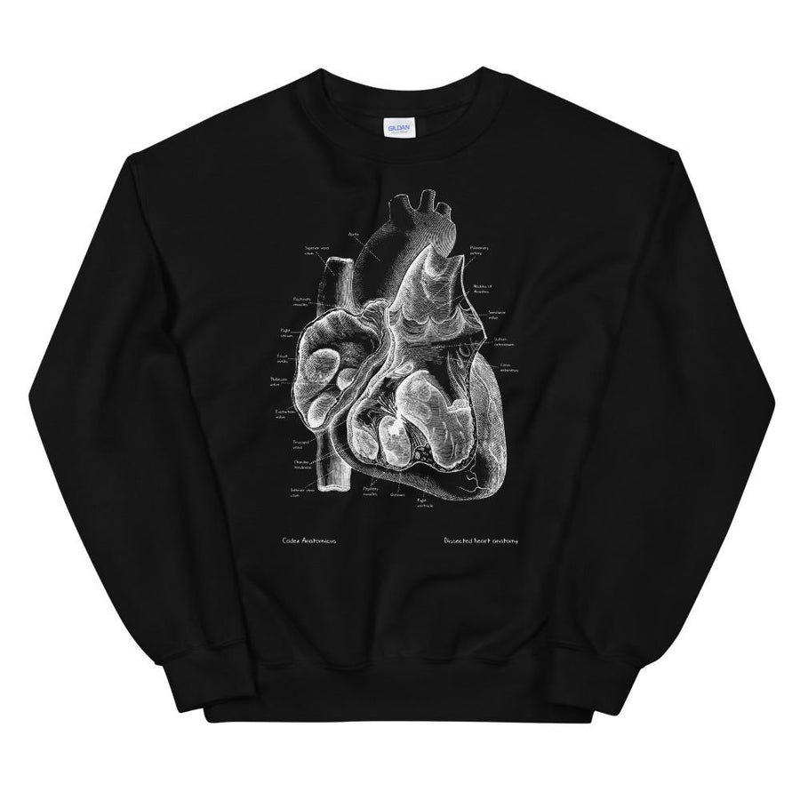 Heart II Unisex Sweatshirt - Chalkboard