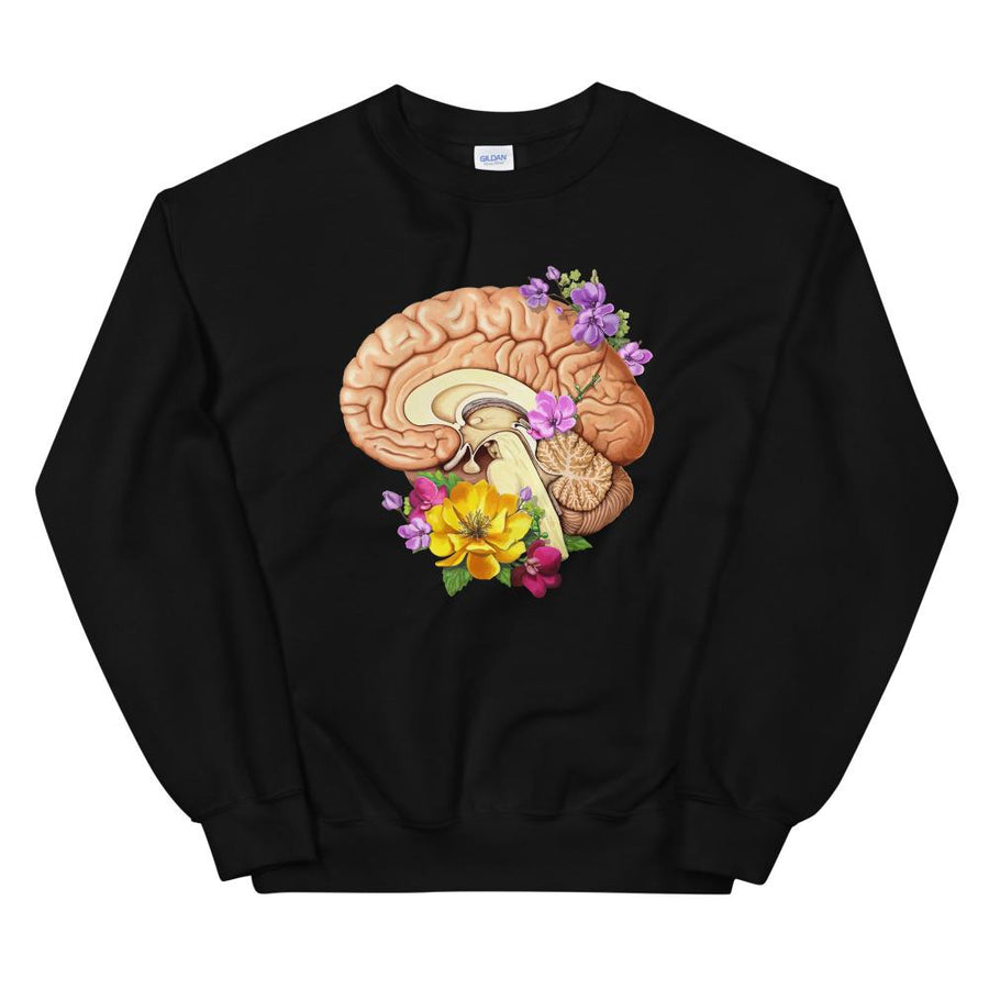 Brain II Unisex Sweatshirt - Floral