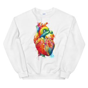 Heart II Unisex Sweatshirt - Watercolor