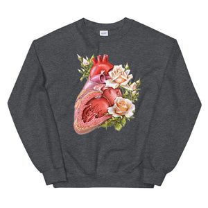 Heart II Unisex Sweatshirt - Floral